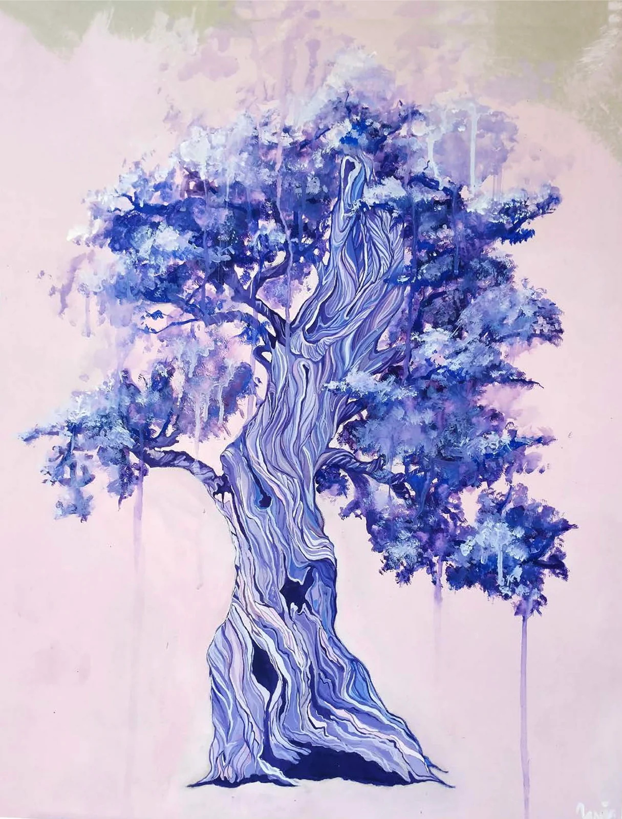 Happy Little Tree — gwasz na kartonie